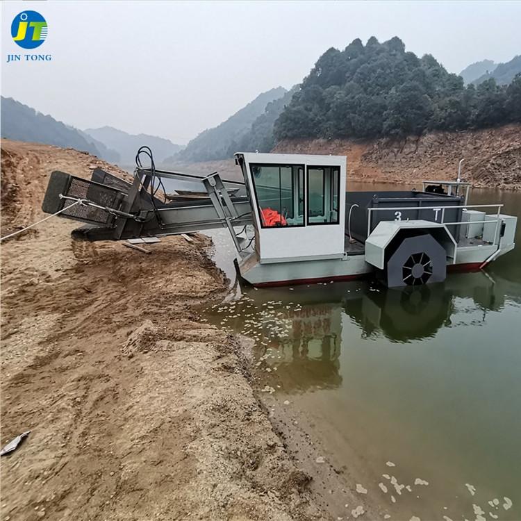 半自动水草收割船